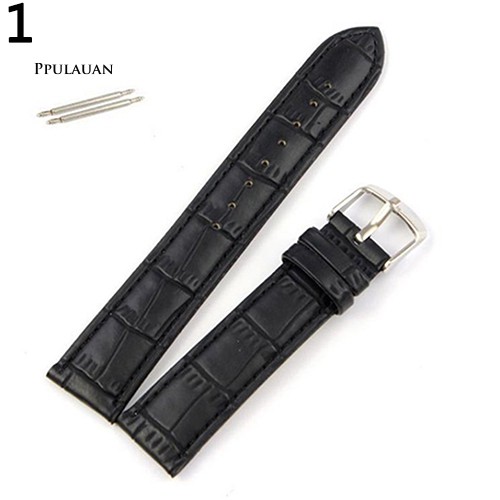 Dây đeo đồng hồ thay thế bằng da giả sang trọng cao cấp 18/20/22mm