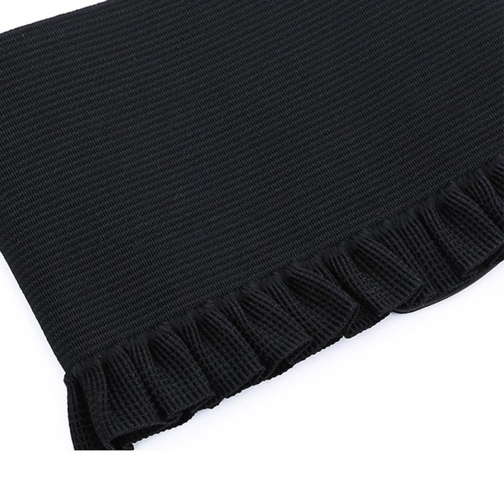 Thắt lưng da PU bản to phối ruy băng co giãn thời trang cho nữ BACK2LIFE