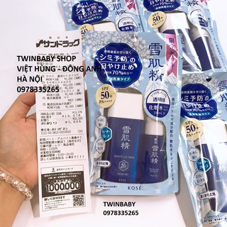 (Chuẩn + billđầy đủ) Sét Kem chống nắng Kose milk