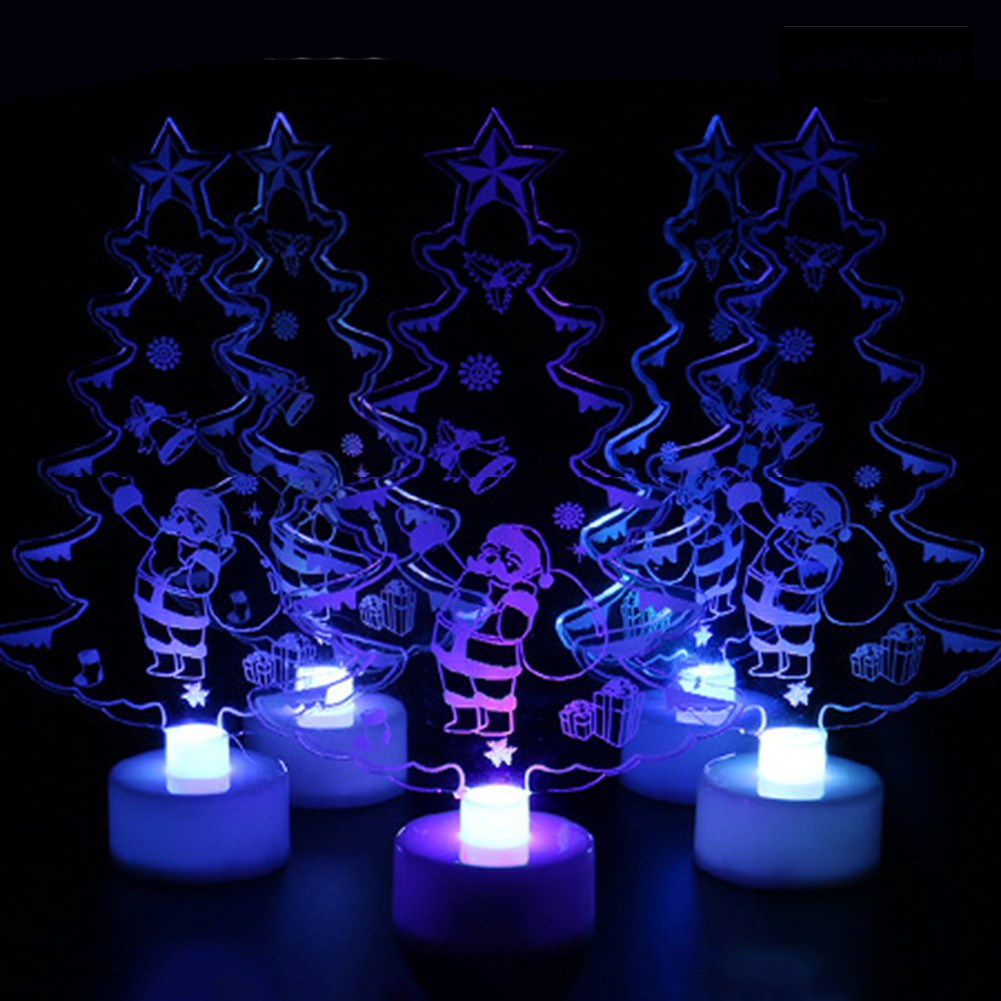 Set đèn Led để bàn hình tháp/ông già  Noel