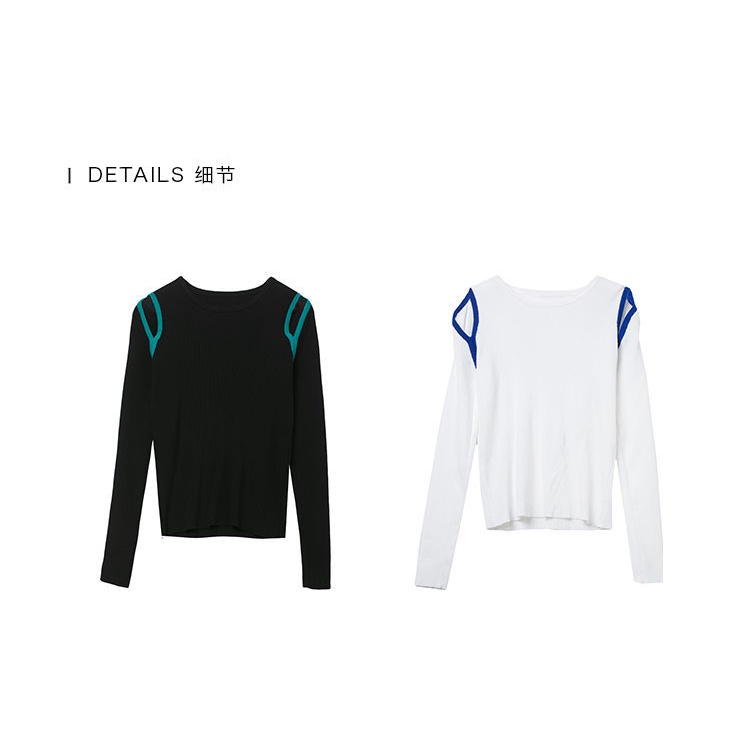 Áo len tay dài khoét vai thời trang dành cho nữ