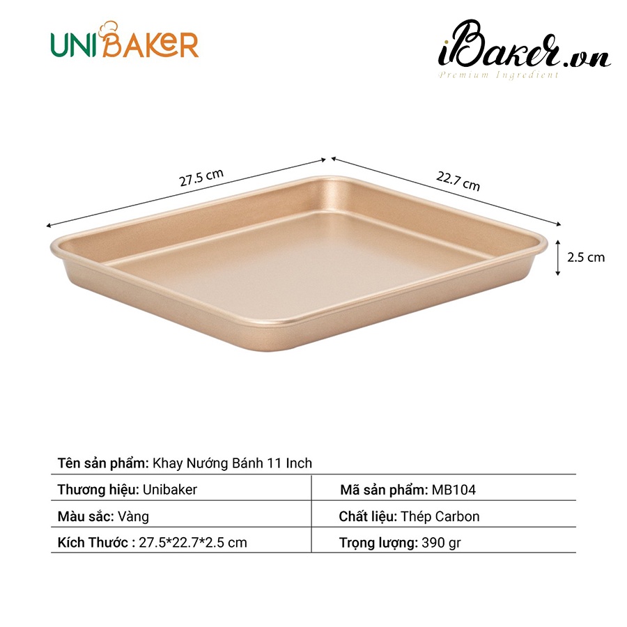 Khay nướng bánh quy Unibaker 11i