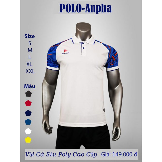 Áo thun Polo thể thao có cổ Anpha cao cấp nhiều màu