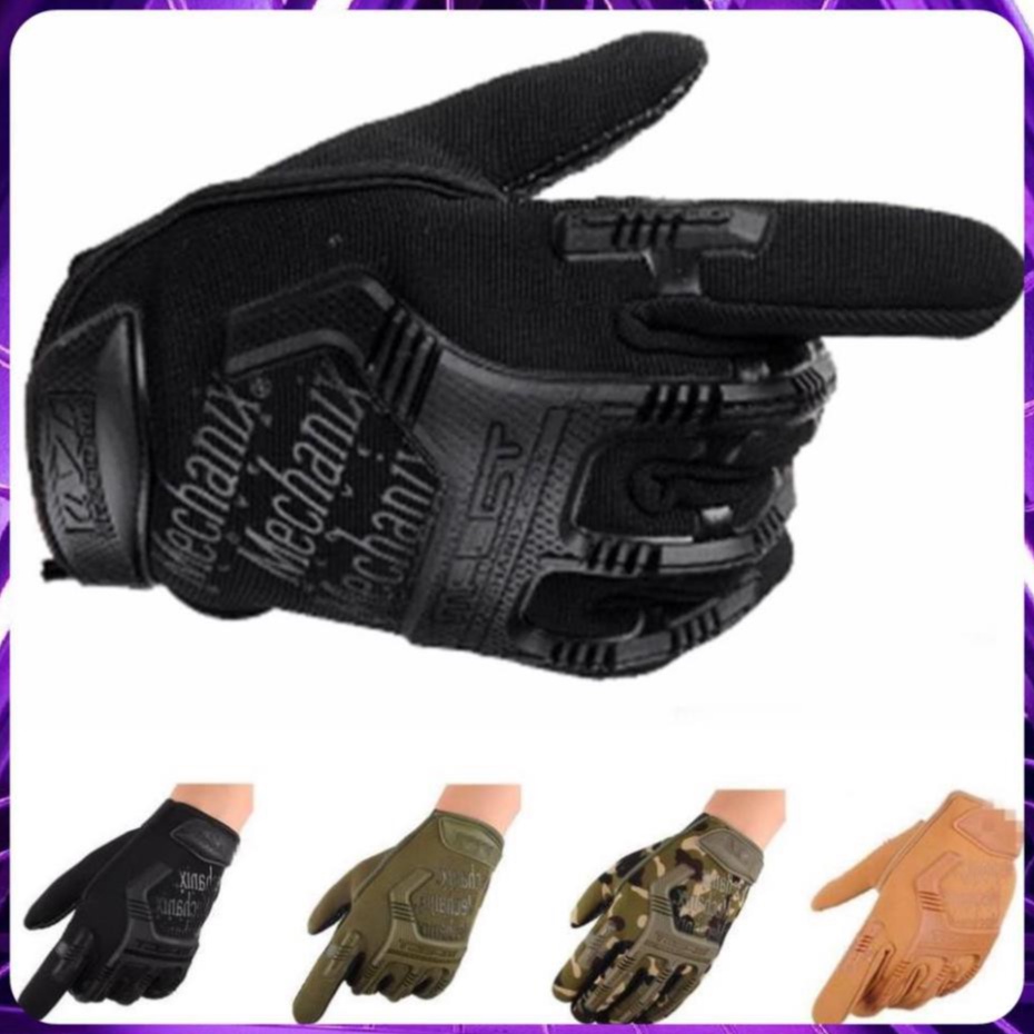 Găng Tay Xe Máy, Bao Tay Đi Phượt MPact - Mechanix Full Ngón Có Gù Bảo Vệ Chuyên Moto Thể Thao