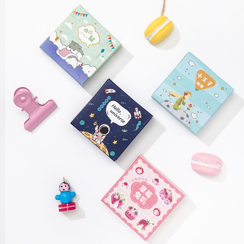 Set 45 tờ sticker hoạt h&igrave;nh đ&aacute;ng y&ecirc;u trang tr&iacute; sổ tay thủ c&ocirc;ng DIY