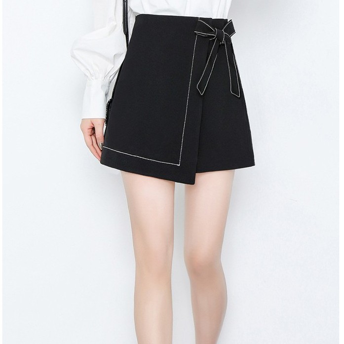 Chân Váy Chữ A Nữ Ngắn Buộc Nơ Chỉ Nổi Fullsize Ulzzang CV21 | BigBuy360 - bigbuy360.vn