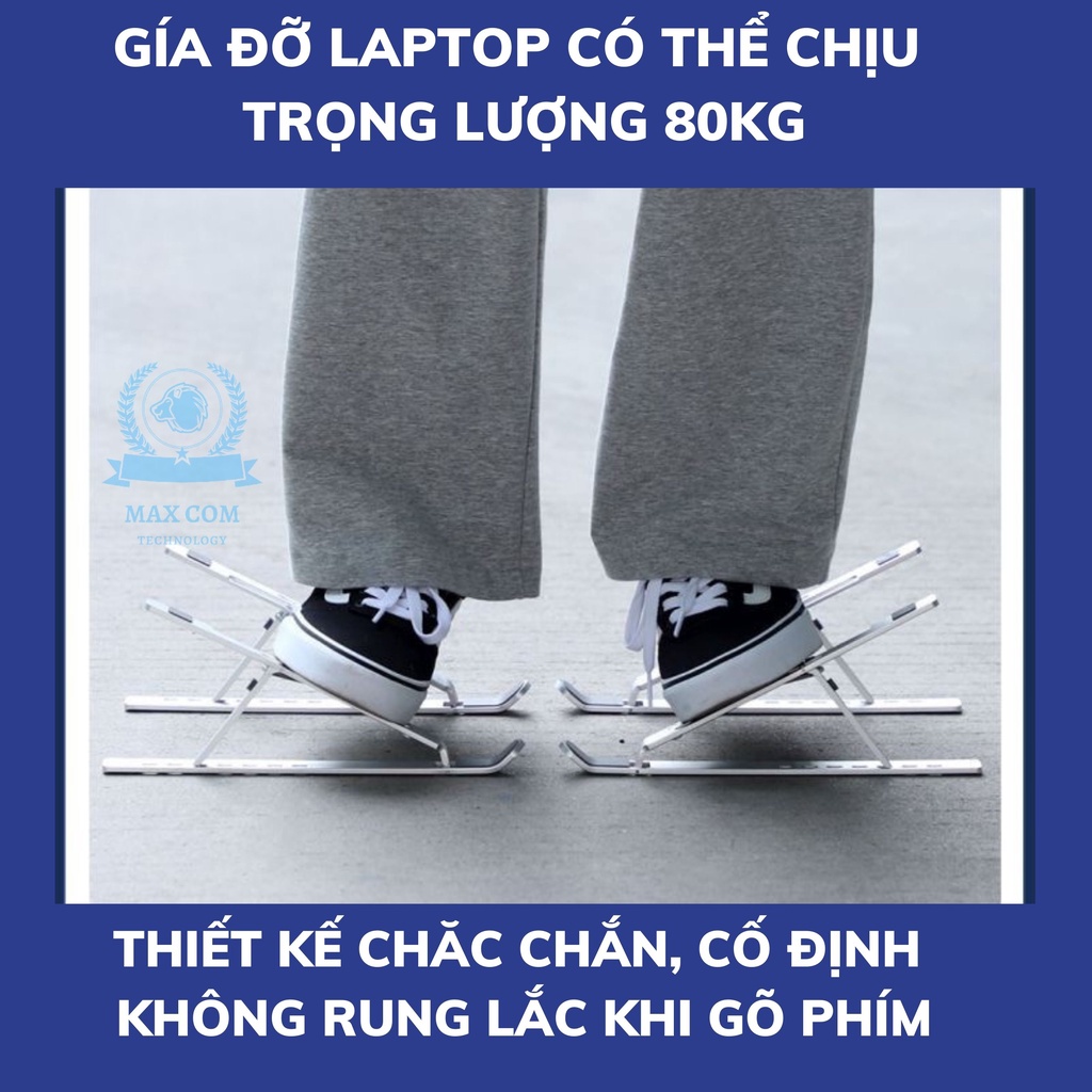 Giá Đỡ Laptop Bằng Nhôm Gấp Gọn TẢN NHIỆT, Giá Đỡ Macbook, Laptop, Máy Tính Bảng, iPad, Điện Thoại