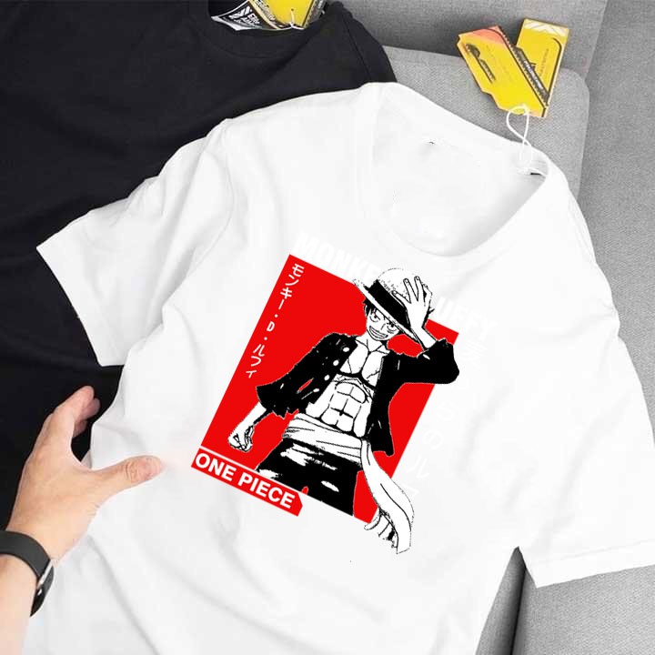 ÁO PHÔNG UNISEX FORM RỘNG Luffy - One Piece - ĐẢO HẢI TẶC-MŨ RƠM GIÁ RẺ BẤT NGỜ IN HÌNH CÓ 1 KHÔNG 2 SIÊU HOT - 1206124