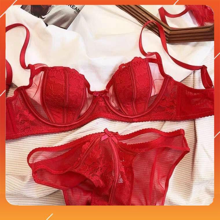 Set bộ đồ lót nữ AG hàng cao cấp, áo cup ngang, có gọng, mút đệm mỏng phối gân cut-out, Mã B18705