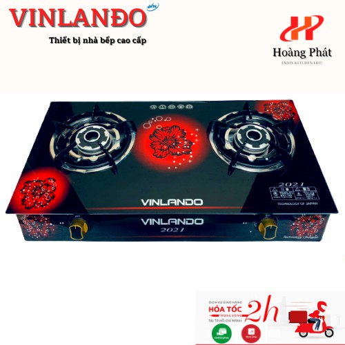Bếp Gas Đôi Mặt Kính Cường Lực Cao Cấp VINLANDO [MÃVN200]
