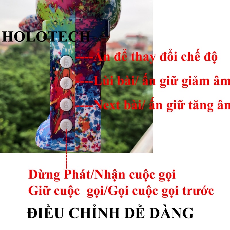 Loa Bluetooth Mini Cầm Tay B5+ Hình Gấu BearBrick, Loa Di Động Đẹp Nghe Nhạc Hay Âm To - Hỗ Trợ USB Và Thẻ Nhớ