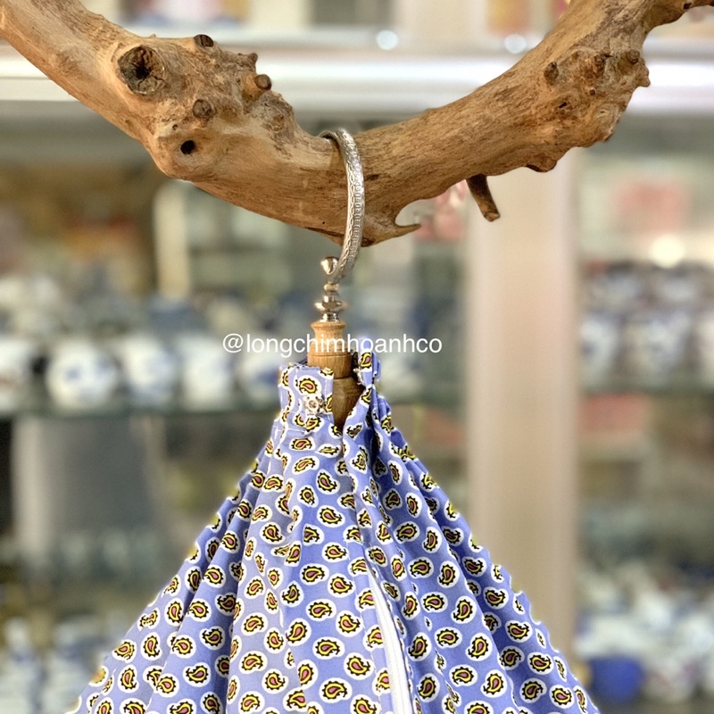 Áo Lồng Khuyên Thái Tử Cổ Xếp Li
