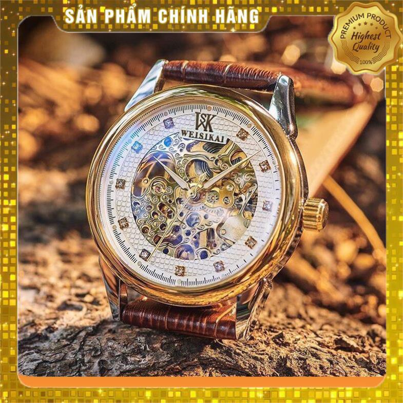 Đồng hồ nam chính hãng automatic hiệu WEISIKAI - Bảo hành 2 năm