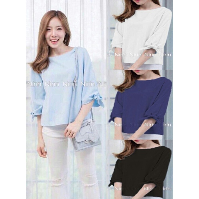 Áo Kiểu Thời Trang Xinh Xắn Thanh Lịch Cho Nữ | Áo Sơ Mi Tay Ngắn Nhập Khẩu Cao Cấp Thời Trang Hàn Quốc Mới Nhất Cho Nữ K6Y9