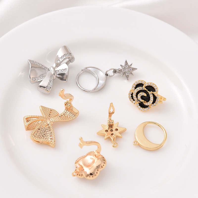 Dây Chuyền Mạ Vàng 18K Đính Đá Zircon Tự Làm Hình Chữ Y Dễ Phối Đồ