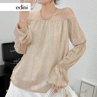 Áo trễ vai tay dài - edini - a1443