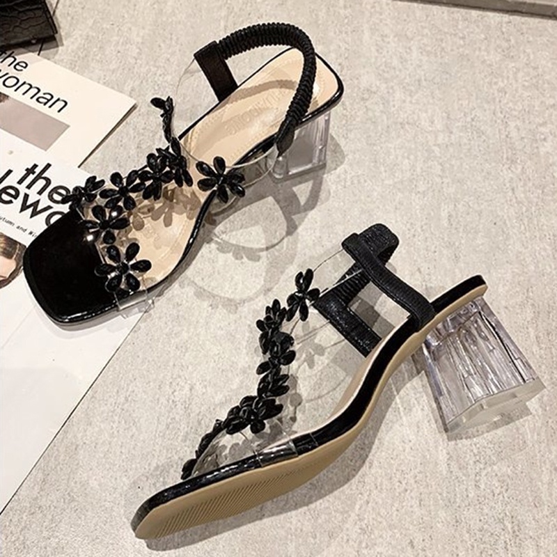 Giày cao gót IELGY đính đá phong cách Hàn Quốc thời trang dành cho nữ