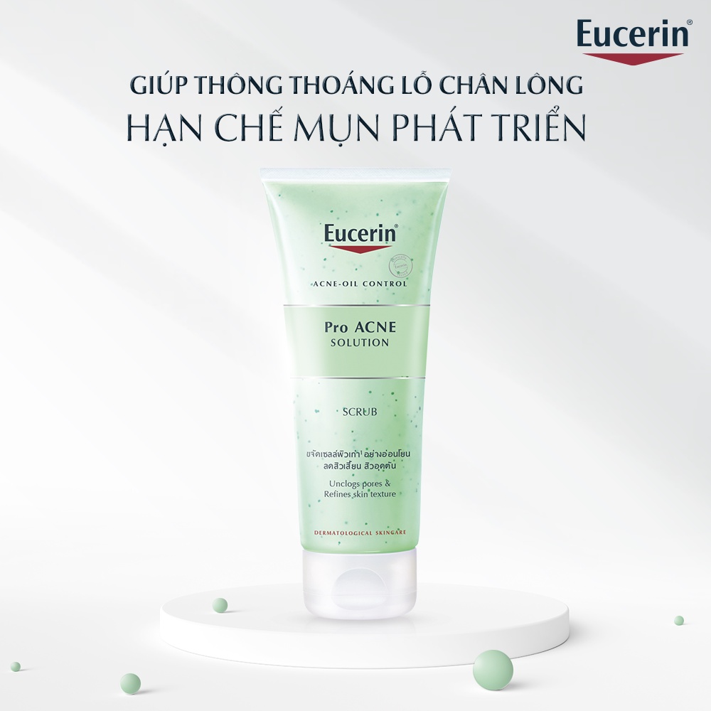 Gel Tẩy Tế Bào Chết Cho Da Nhờn Mụn Eucerin Proacne Scrub 100ml