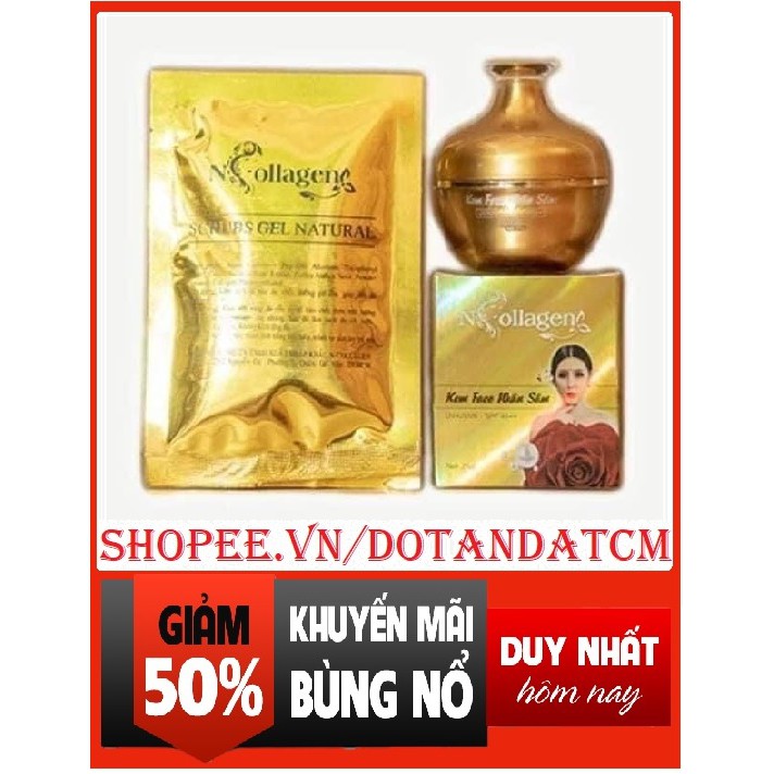  [CHÍNH HÃNG] KEM FACE NHÂN SÂM N COLLAGEN - Tặng Kèm Sét Tẩy Tế Bào Làm Sạch Da