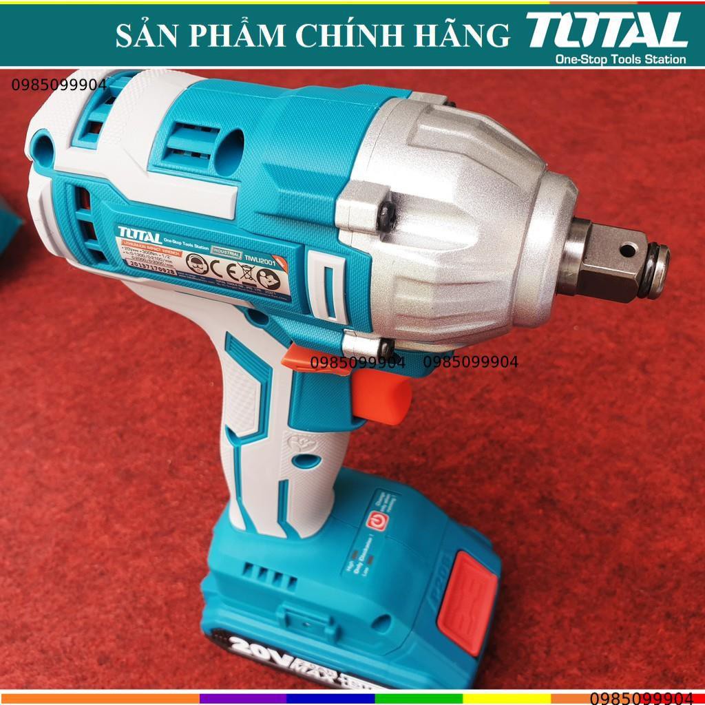 Máy siết bulong lực 300Nm dùng pin sạc 20V TOTAL TIWLI2001 Động Cơ Không Chổi Than