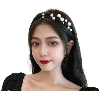 Bờm tóc ngọc trai 3 dây