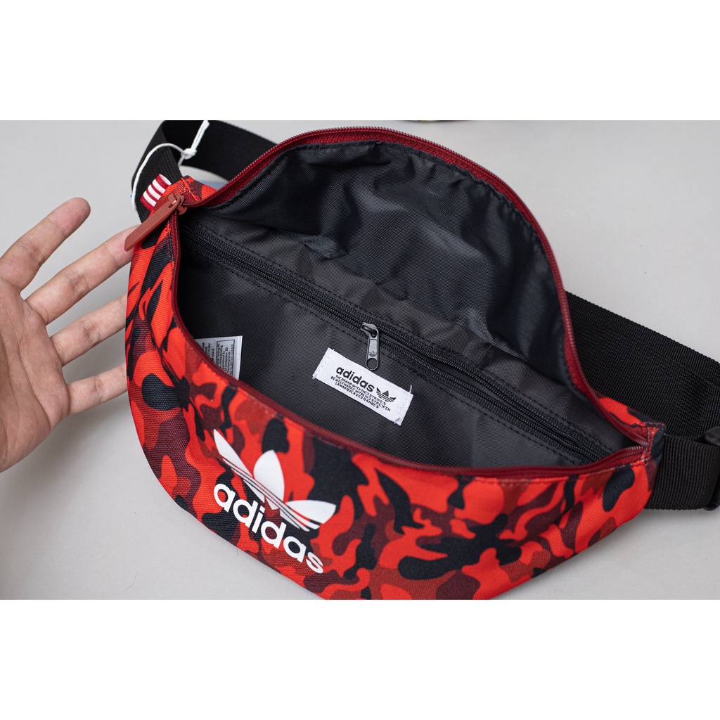 Túi bao tử đeo chéo/đeo hông Adidas rằn ri các màu, tem mác đầy đủ