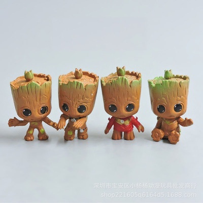 Đồ chơi mô hình Guardians of the Galaxy, Vệ binh dãi ngân hà - Bộ 4 nhân vật Groot
