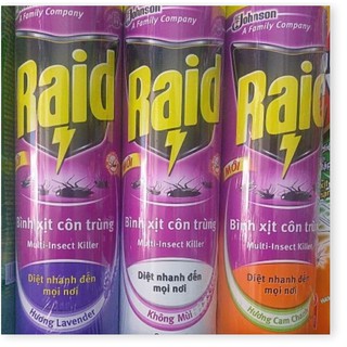(Combo) 3 bình xịt côn trùng Raid 600ml  Điện Gia Dụng Bảo Minh - Điện Gia Dụng Bảo Minh