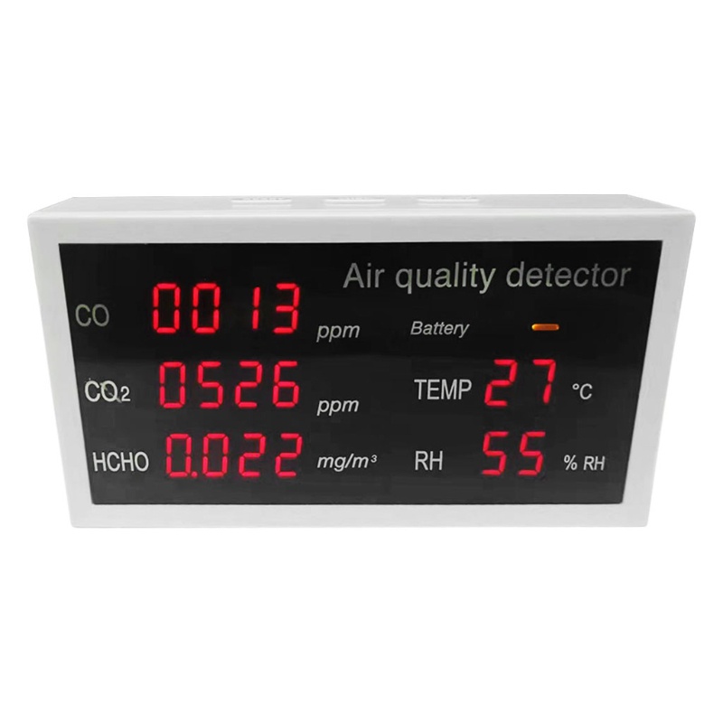 Máy dò kiểm tra chất lượng không khí trong nhà 5 trong 1 dành cho HCHO/ TVOC/ AQI/ CO/ CO2