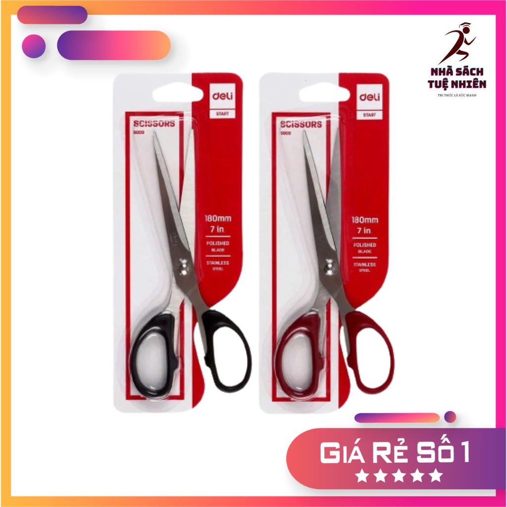 Kéo cắt giấy deli 6009 dao cắt giấy văn phòng