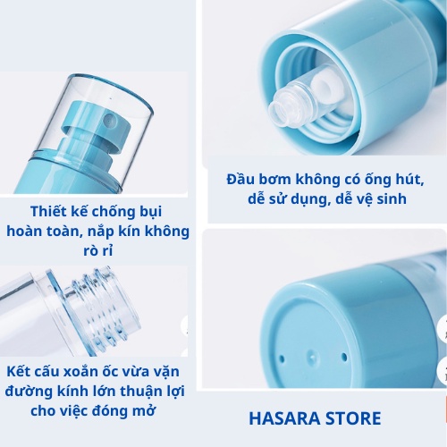 Chai chiết mỹ phẩm, chai chiết chân không cao cấp chống ôxi hoá Jordan&amp;judy