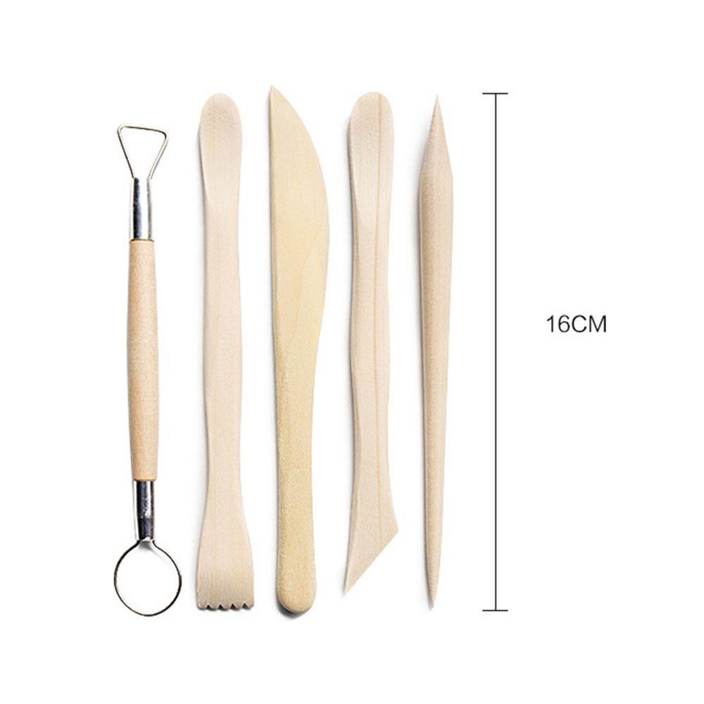 JANE Set 18 Dụng Cụ Điêu Khắc Đất Sét Cán Gỗ Cho Người Lớn Và Trẻ Em