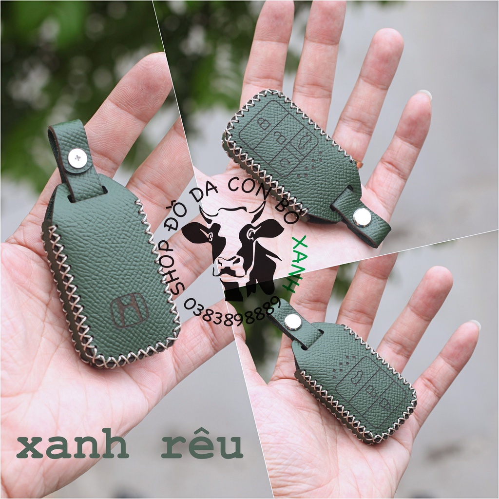 Bao da chìa khoá Honda City, CRV, BRV, CIVIC, ACCORD, CR-V handmade da thật 003