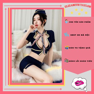 Bộ cosplay nữ phi công sexy trang phục nữ tiếp viên hàng không gợi cảm