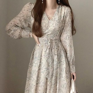 [Hàng đẹp] Váy voan hoa nhí vintage, Ảnh thật 3 hình cuối( sẵn XL)
