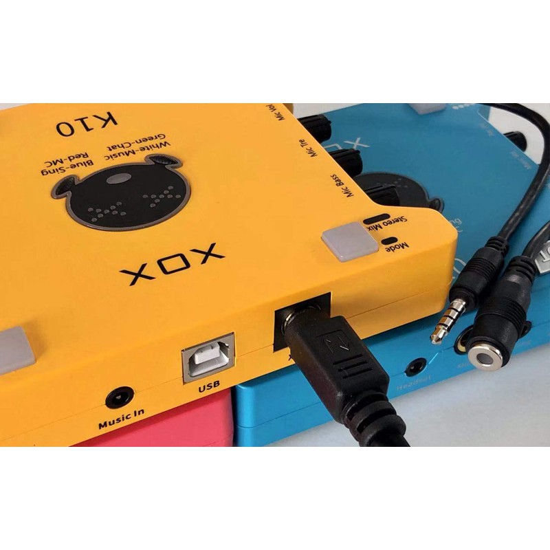 Sound Card K10 Bản Ký Niệm 10 Năm - K10 XOX Chính Hãng Cao Cấp Phiên Bản Tiếng Anh Quốc Tế - Micro Bm 900