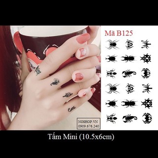 Hình xăm dán bò cạp nhỏ B125