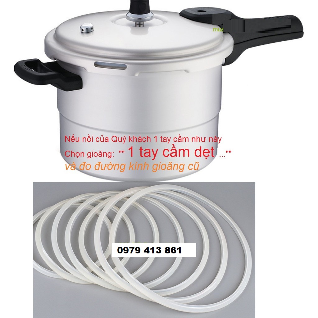 Gioăng cao su có rãnh nồi áp suất GA 1 TAY CẦM DÀI supor, sunhouse.... -phukiennoiapsuathanoi