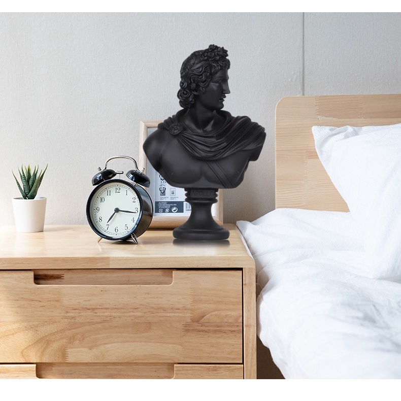 Tượng cổ điển Hy lạp Apollo và Athena 35 cm màu mới đẹp