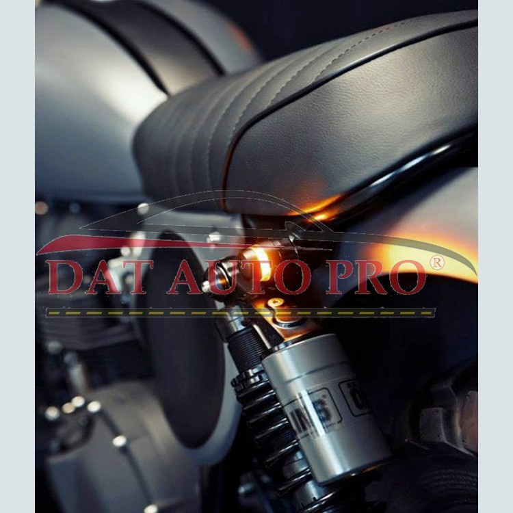 Bộ Gù đèn LED tay lái, Làm đèn xi nhan màu vàng-trắng.