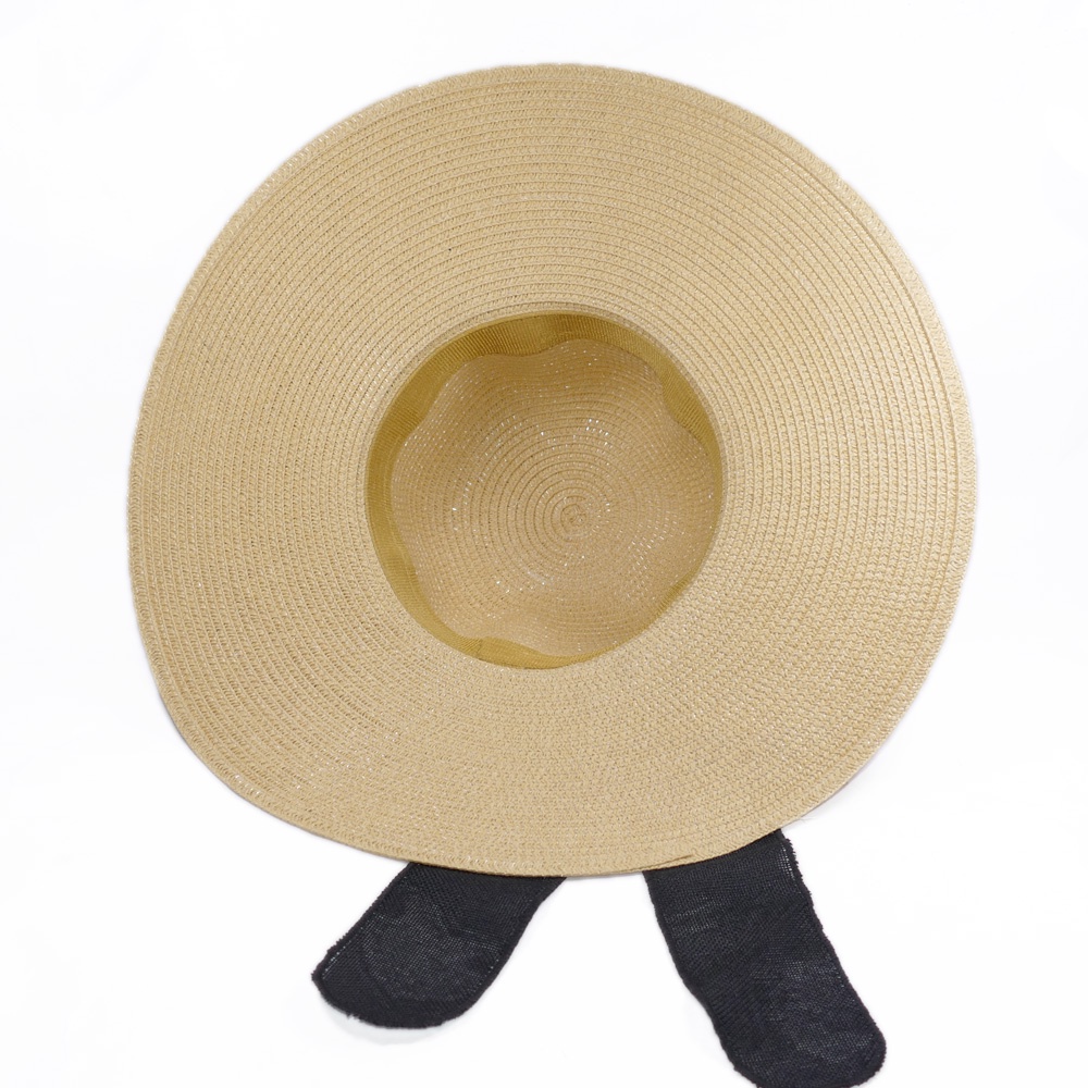 [ FREESHIP ] Mũ cói hoa to và nơ vành rộng 12 cm, vòng đầu 56 cm - chất liệu vải cói đẹp thích hợp cho chị em phụ nữ