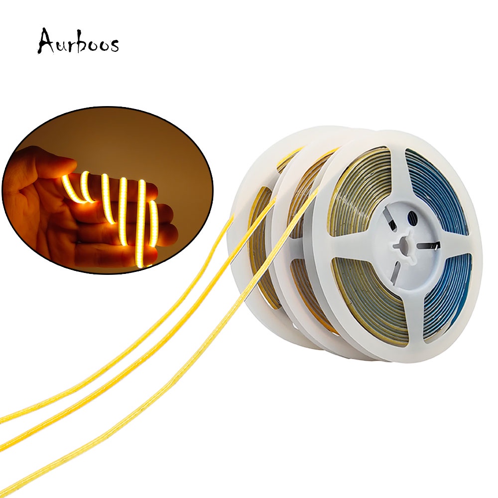 Cuộn Dây Đèn Led COB 480LEDs / M DC12V / 24V 5mm PCB 3000-6000K RA90 Chất Lượng Cao