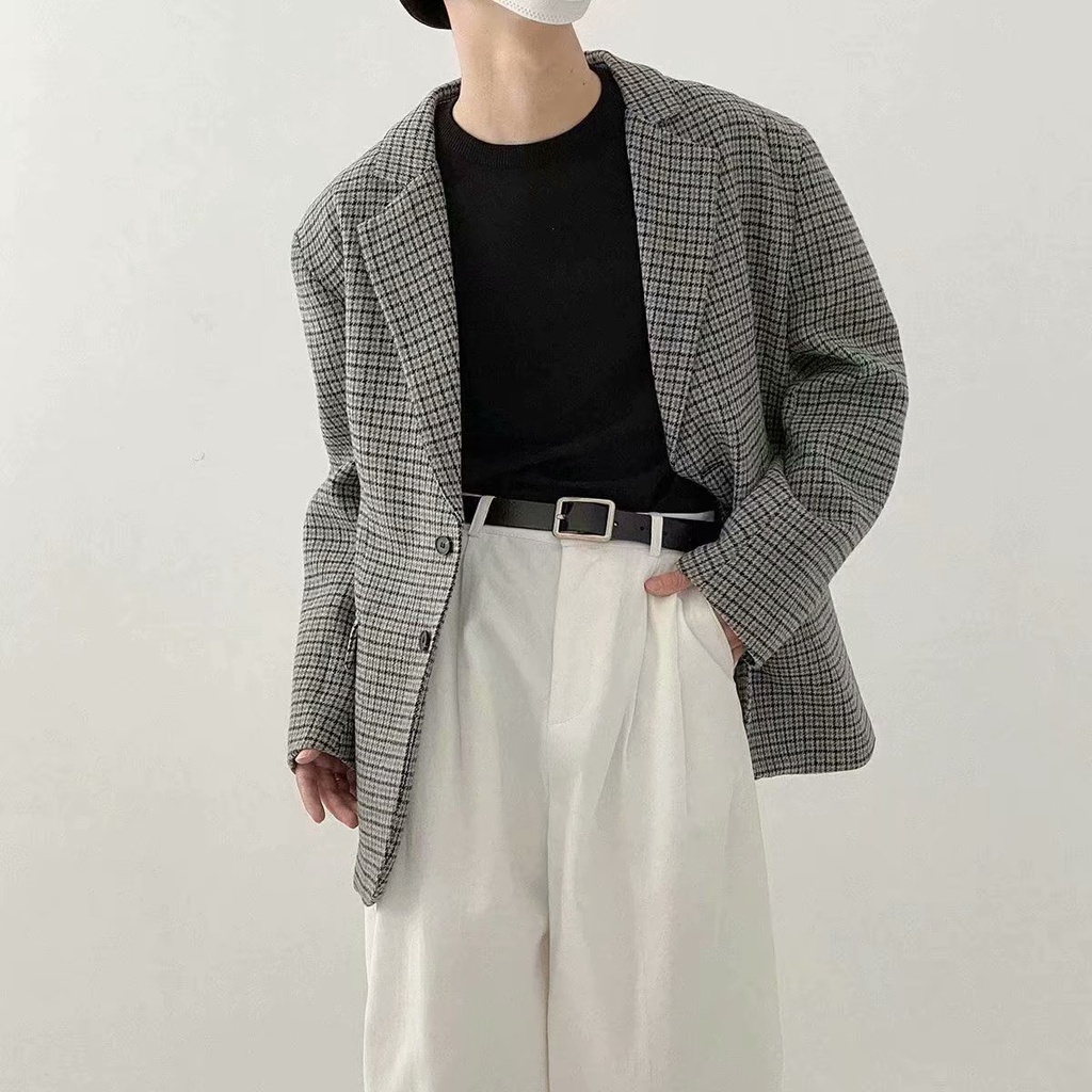 Bộ Đồ Vest Thiết Kế Đơn Giản Thời Trang retro Hàn Quốc Thanh Lịch Cho Nam