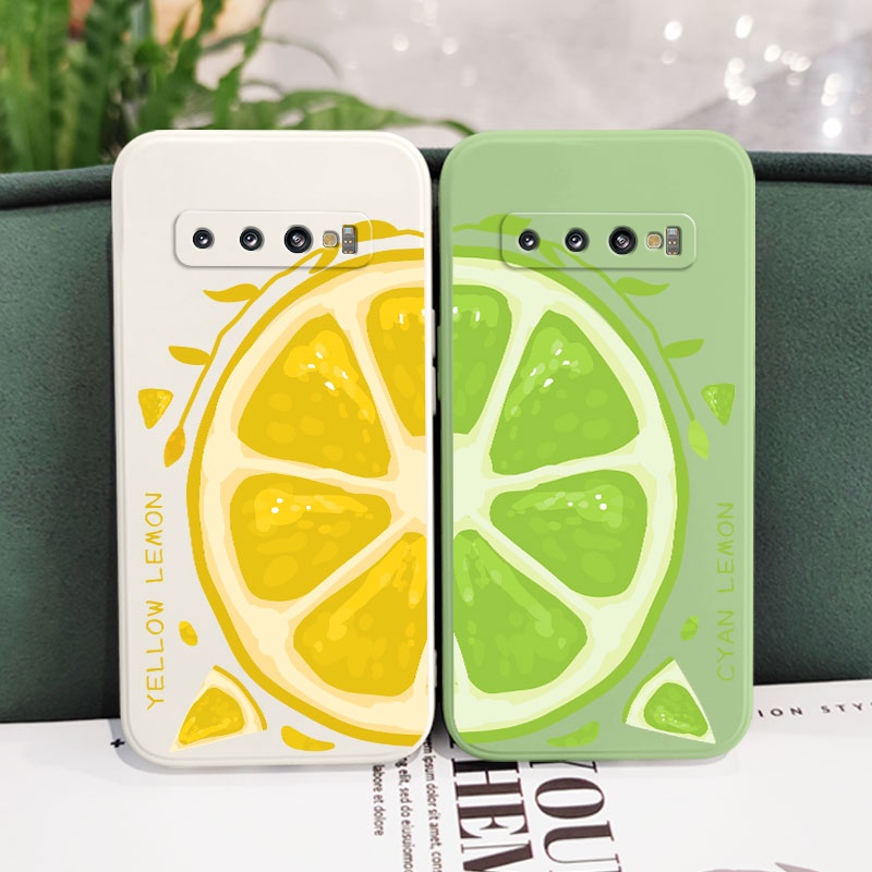 Ốp Điện Thoại Mềm Họa Tiết Quả Chanh Cho Samsung Galaxy S10 S10E Plus S9 Plus