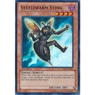 Thẻ bài Yugioh - TCG - Steelswarm Sting / HA06-EN015'