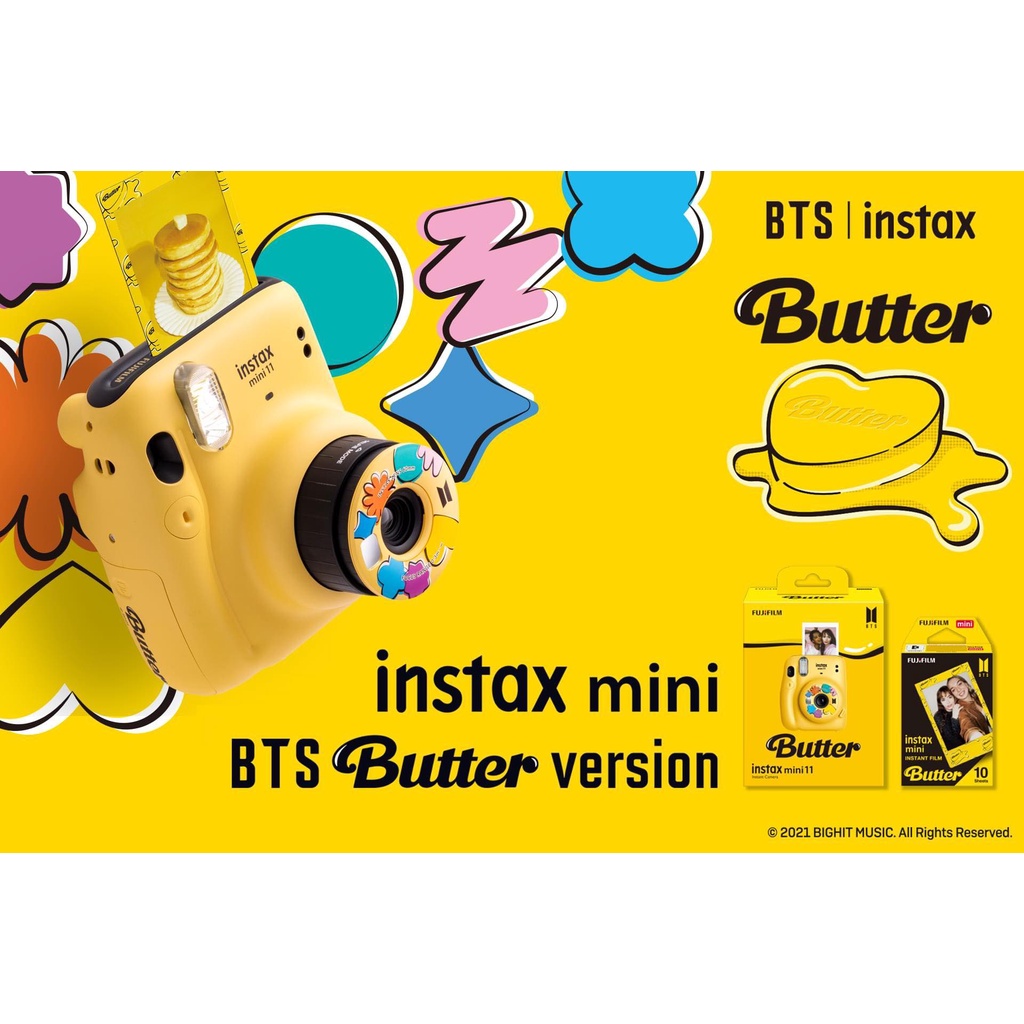 Máy ảnh Instax Mini 11 BTS BUTTER VERSION -