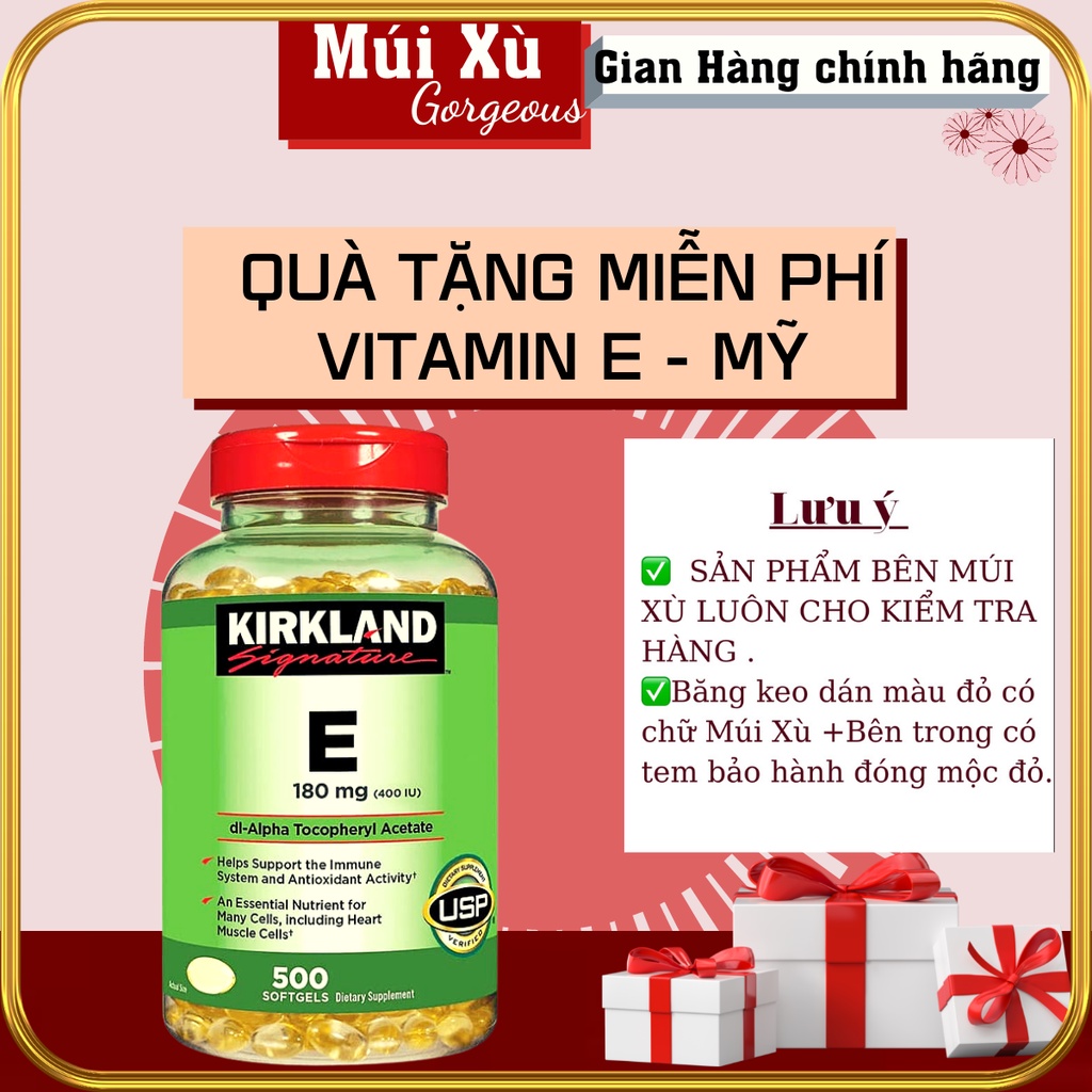 Viên Uống Vitamin E Kirkland Signature Vitamin E 400 Mỹ