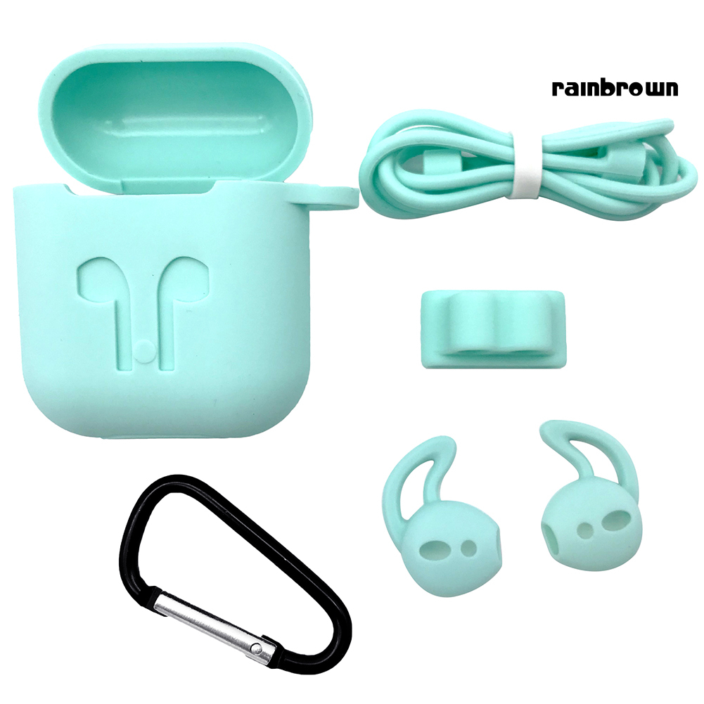 Set 5 Nút Silicone Bọc Tai Nghe Chống Thất Lạc Cho Airpods 1 / 2