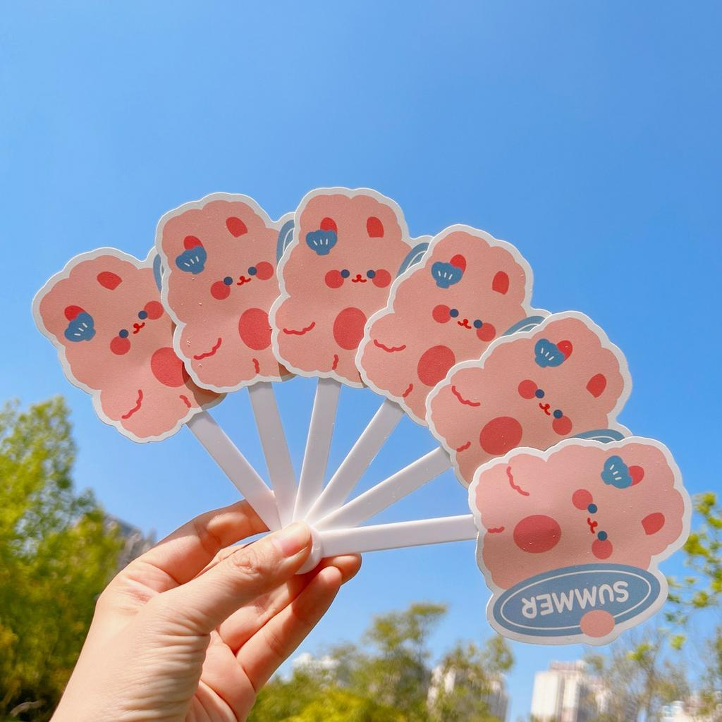 Quạt gấp cầm tay gấp gọn, quạt xòe mẫu mới in nhân vật hoạt hình siêu đáng yêu