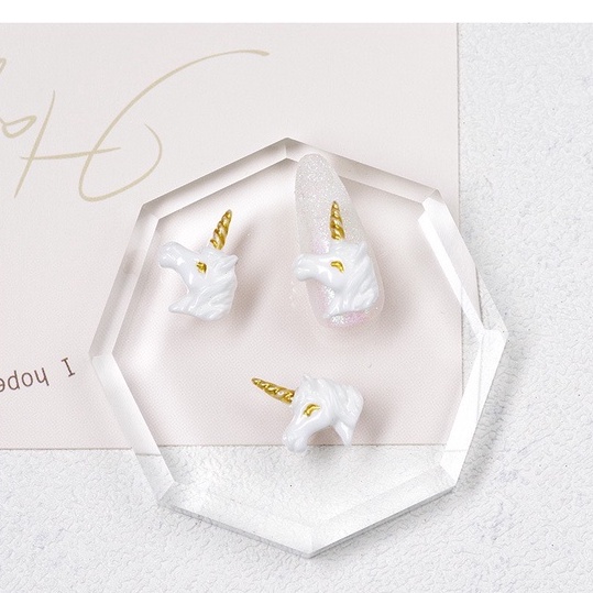 Charm (C338) slime/Trang Trí/ Làm Nail [Ko Keo &amp; Nút] hình Cánh Thiên Thần &amp; Kỳ Lân xinh xắn